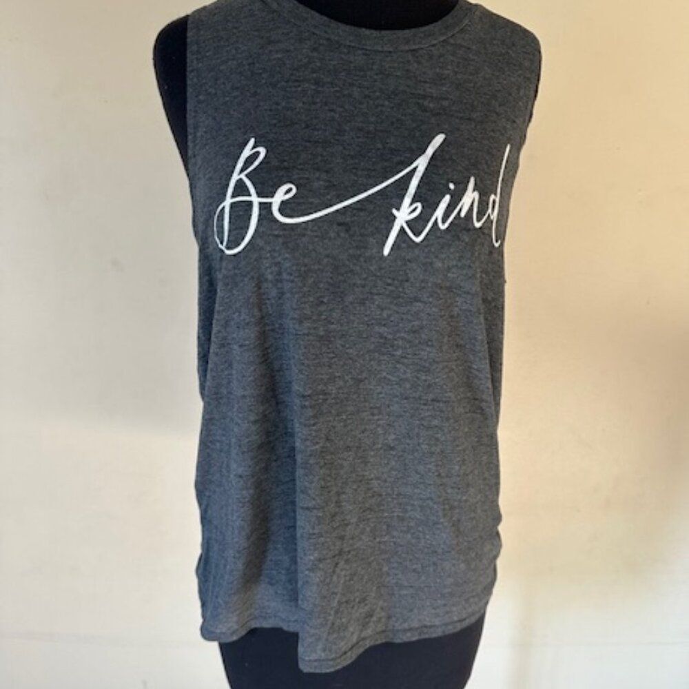 Zutter "Be Kind" Charcoal Tank Top 8509 Medium